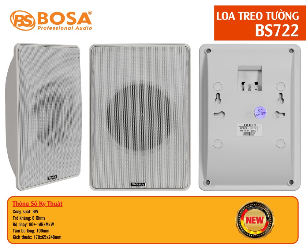 LOA  HỘI NGHỊ TREO TƯỜNG BOSA BS722