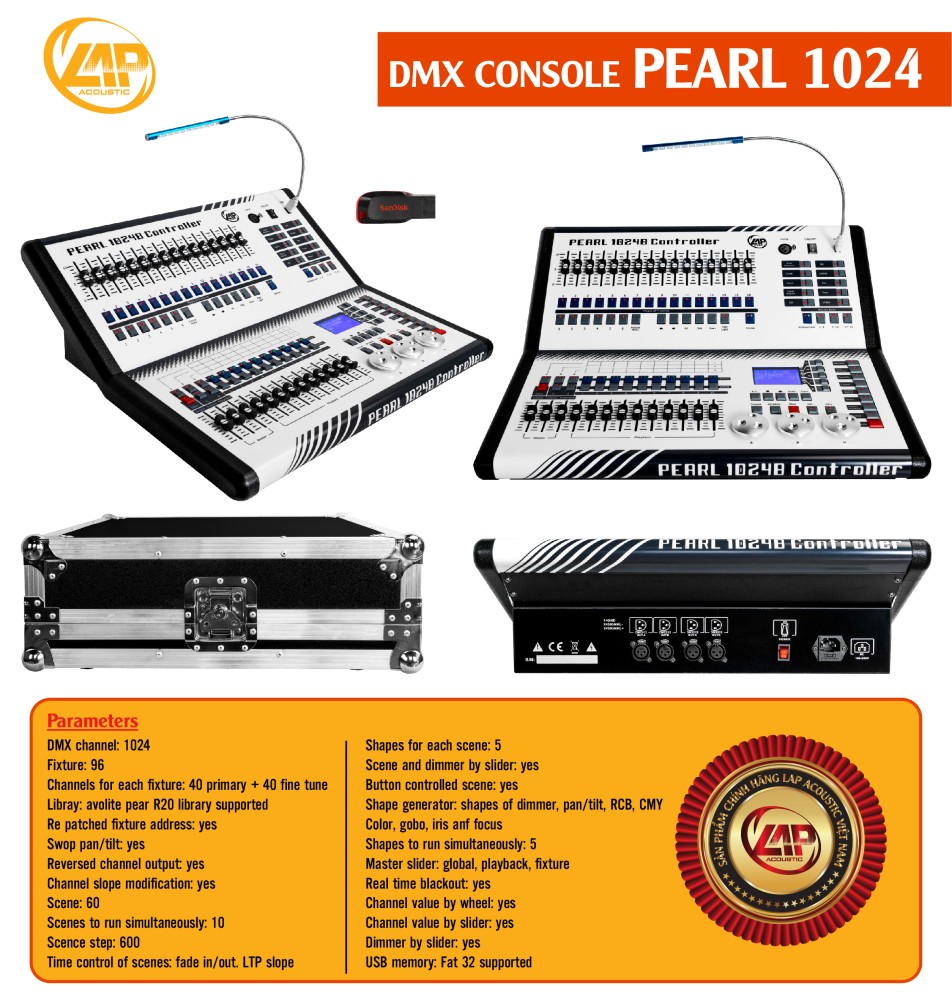 MIXER ĐÈN LAPACOUSTIC 1024