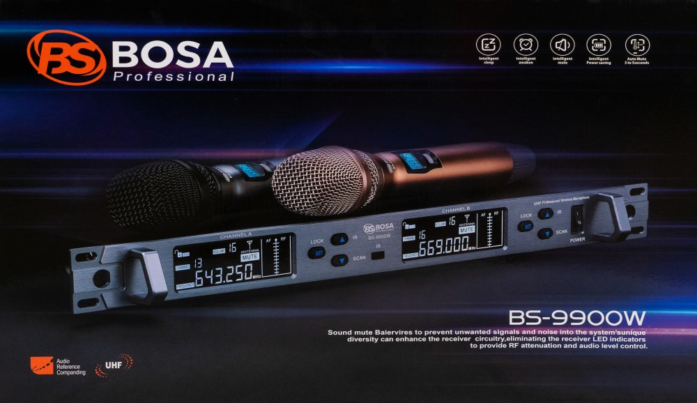 MICRO KARAOKE BOSA BS9900W - VÀNG